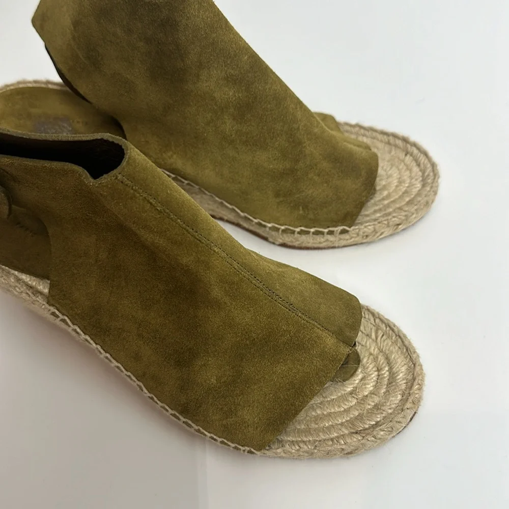 CELINE WEDGE ESPADRILLE SANDALS - Picture 9 of 14